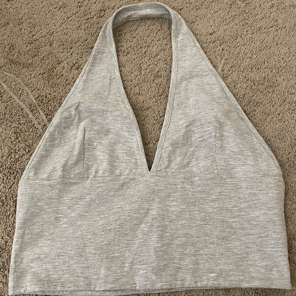 Cotton On Light Gray Crop Top